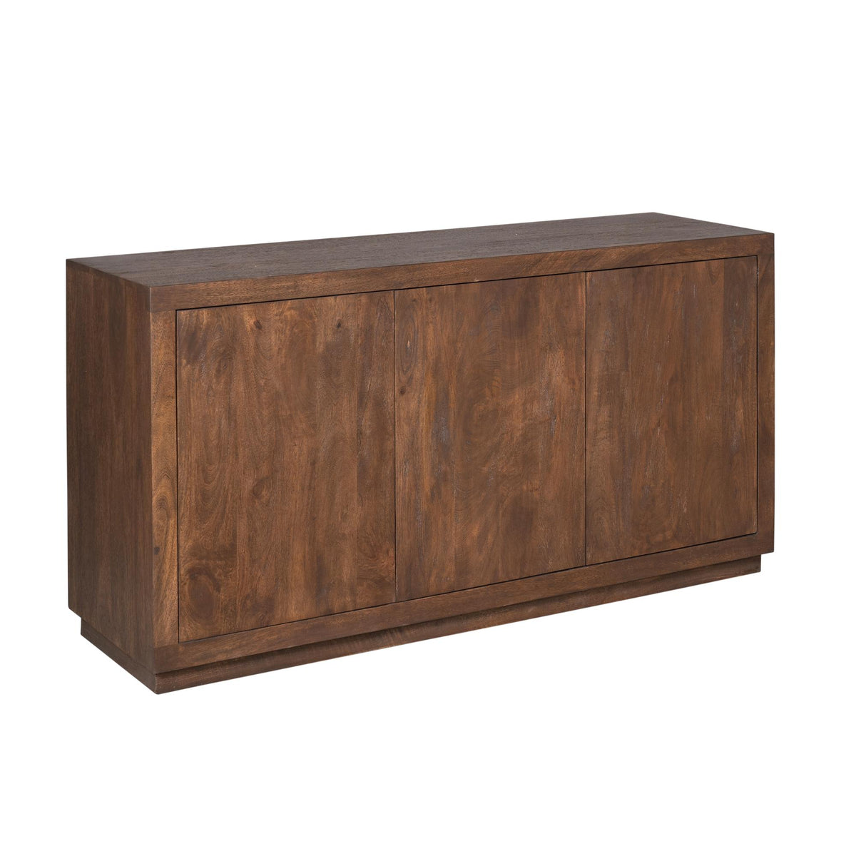 Komoda Brussel Drewno mango Brązowa 3 Drzwi 150cm Starfurn