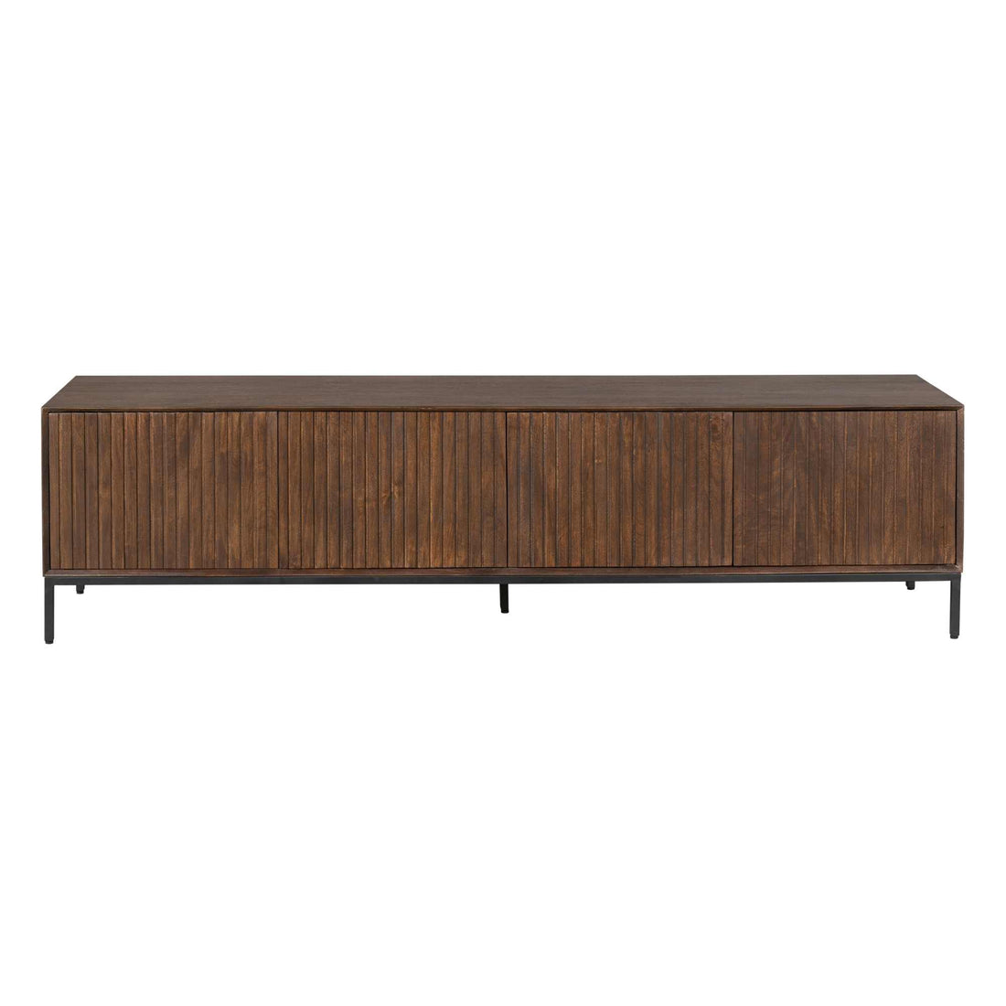 Szafka RTV Madison Drewno mango Brązowa 210cm Starfurn