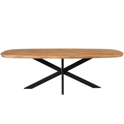 Stół do jadalni Madison, naturalne drewno mango, duński design, owalny, 280 cm, Starfurn