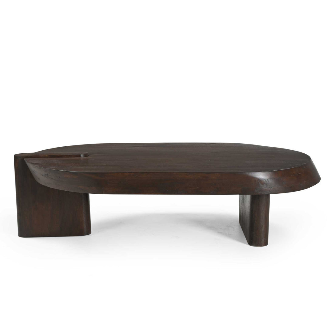 Stolik kawowy Rava Drewno mahoniowe Brązowy 125cm Starfurn