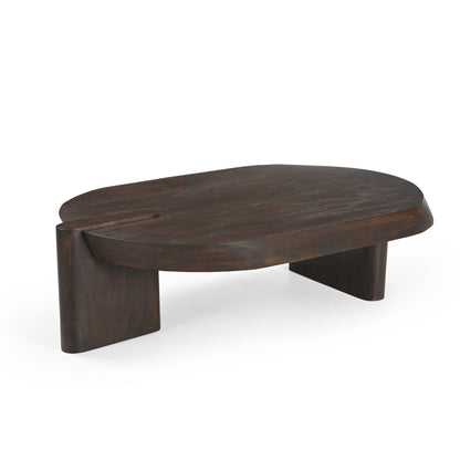 Stolik kawowy Rava Drewno mahoniowe Brązowy 125cm Starfurn