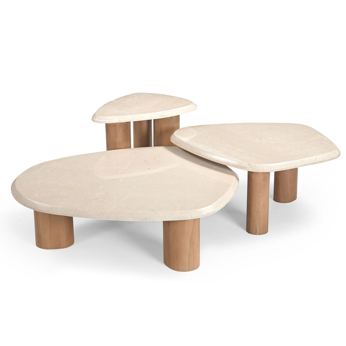 Stolik kawowy Nuvé Botticino Naturalny Marmur 84cm Starfurn