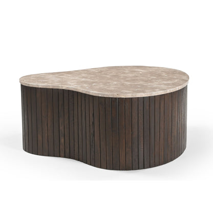 Stolik kawowy Nomi Drewno mahoniowe Brązowy 84cm Starfurn