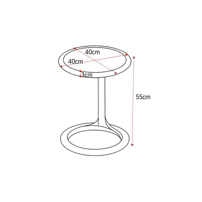 Stolik kawowy Elias Biały 60cm Starfurn