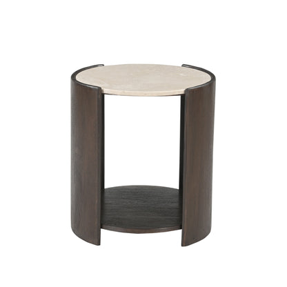 Stolik pomocniczy Rune Botticino Marmur 45cm Starfurn