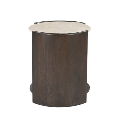 Stolik pomocniczy Rune Botticino Marmur 45cm Starfurn