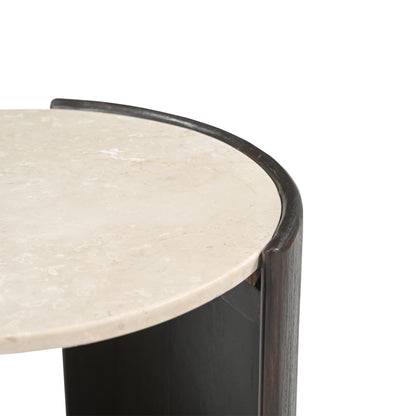 Stolik pomocniczy Rune Botticino Marmur 45cm Starfurn
