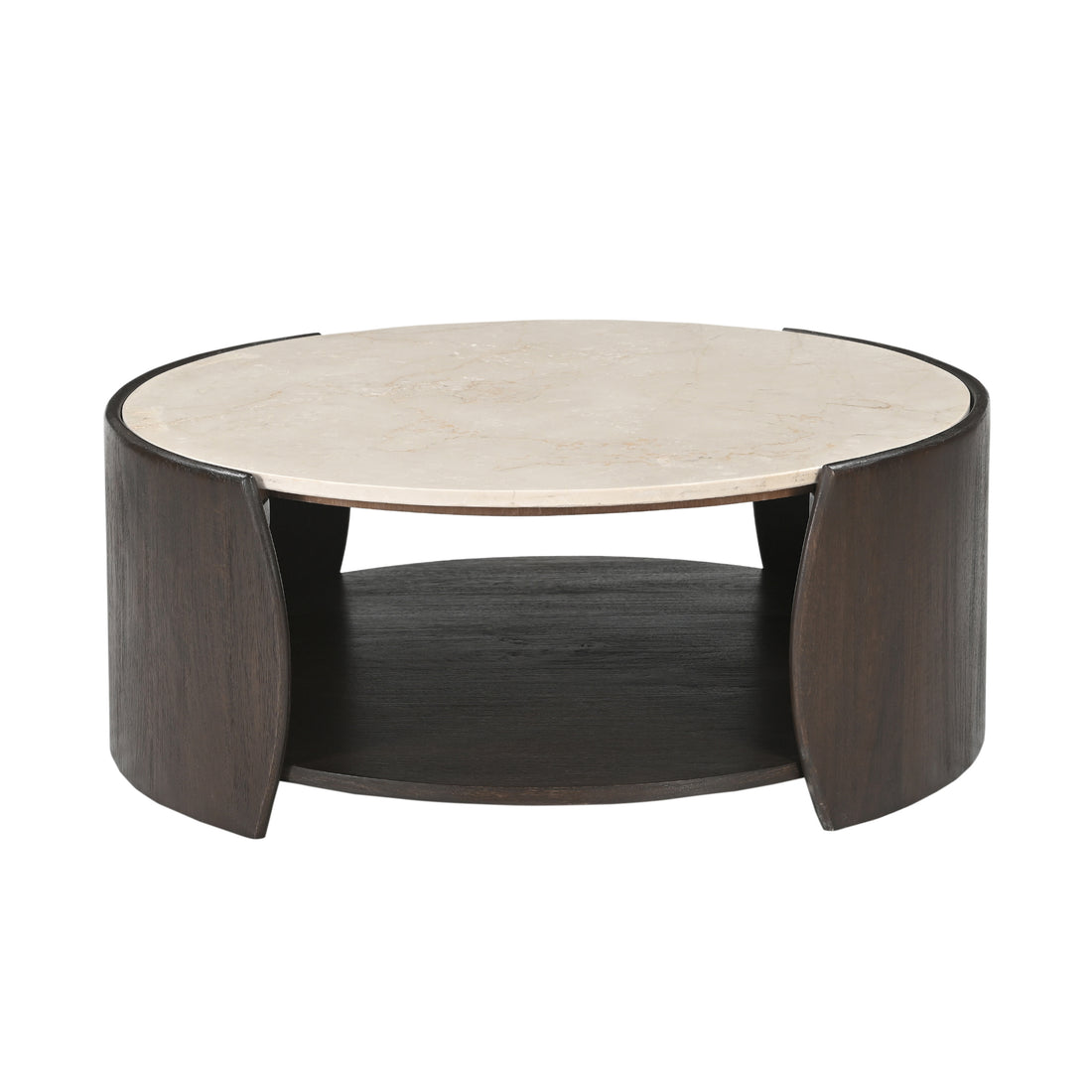Stolik kawowy Rune Botticino Marmur 80cm Starfurn
