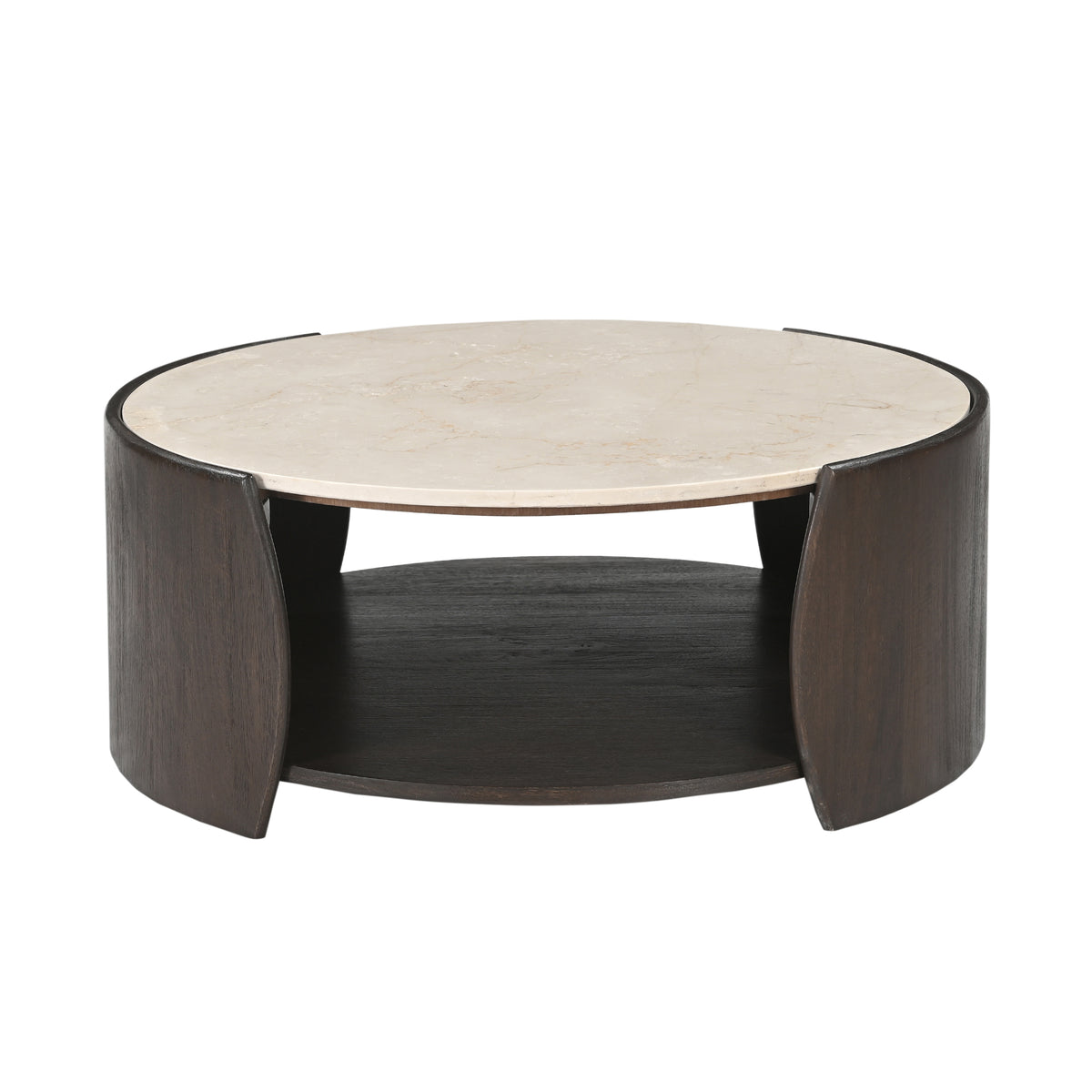 Stolik kawowy Rune Botticino Marmur 80cm Starfurn