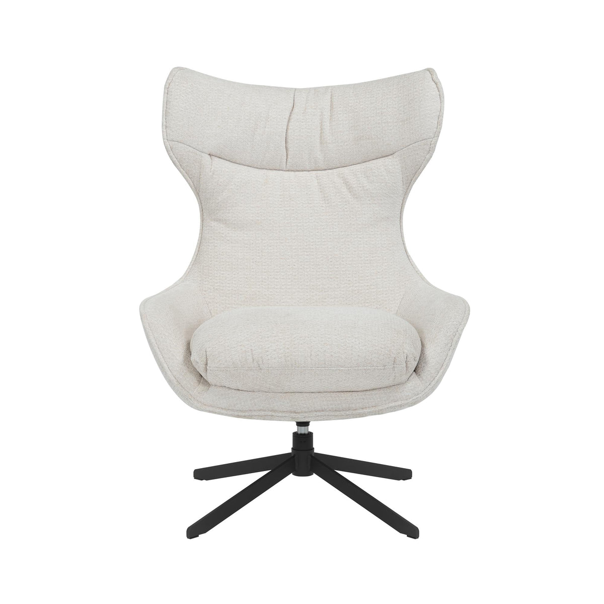 Fotel obrotowy Olivia, tkanina off white, Starfurn