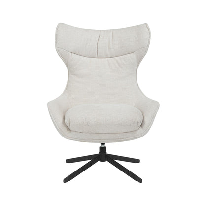 Fotel obrotowy Olivia, tkanina off white, Starfurn