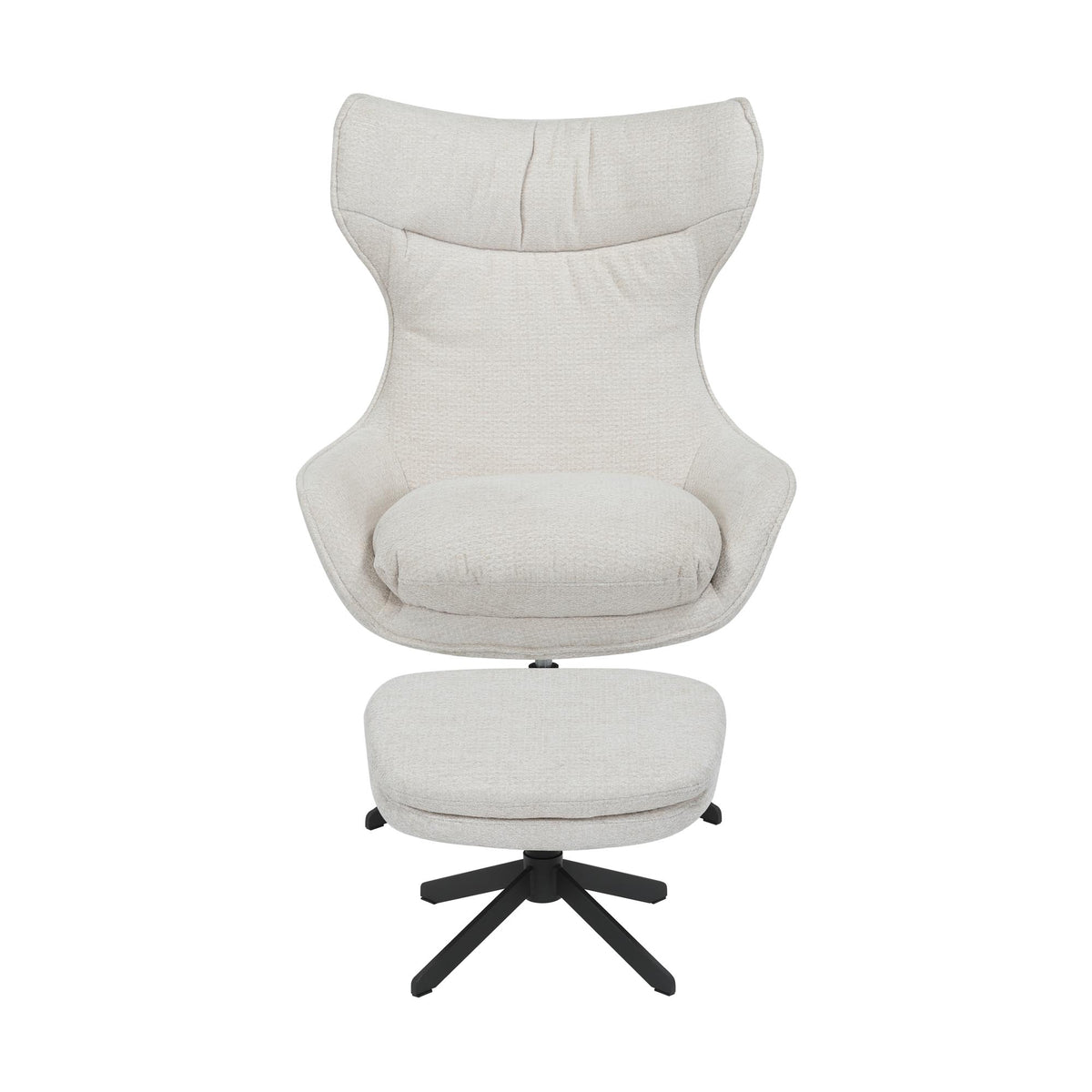 Fotel obrotowy Olivia, tkanina off white, Starfurn