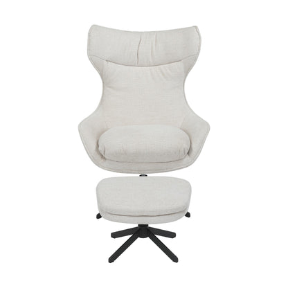 Fotel obrotowy Olivia, tkanina off white, Starfurn