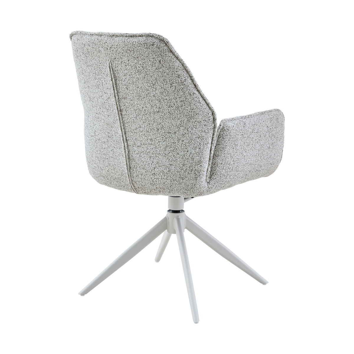 Krzesło do jadalni Hera Tkanina Jasnoszary Z Podłokietnikiem Starfurn