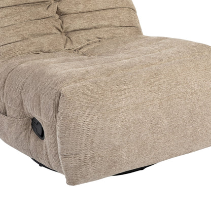 Fotel rozkładany Zen Tkanina Taupe Starfurn