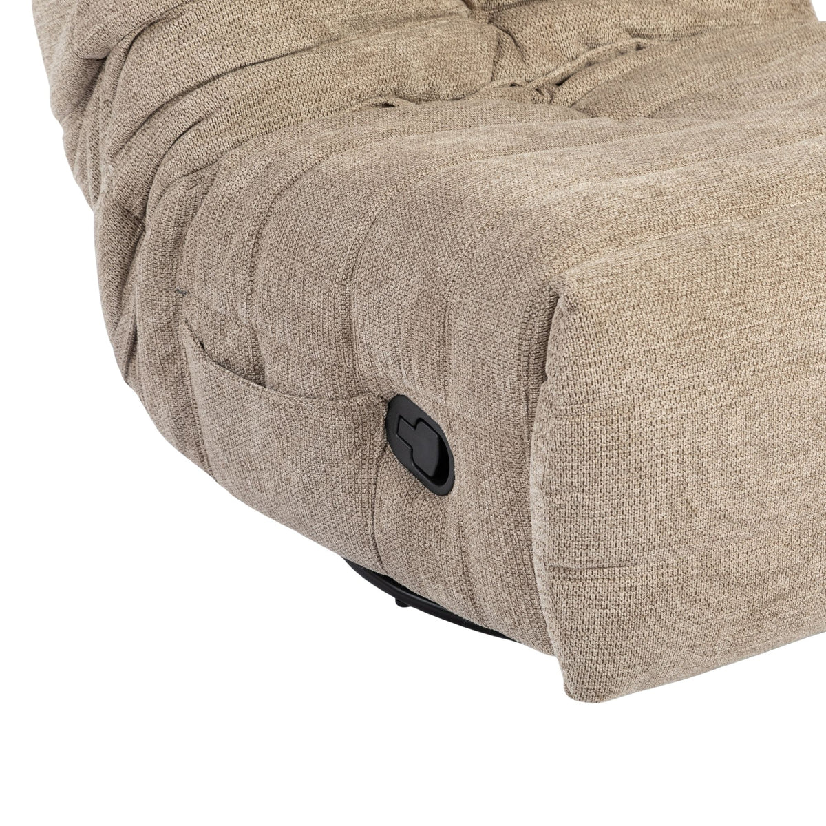 Fotel rozkładany Zen Tkanina Taupe Starfurn