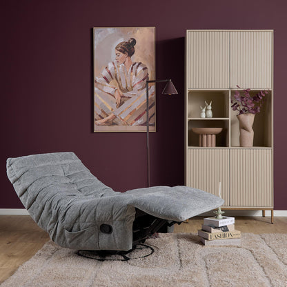 Fotel relaksacyjny Zen Tkanina Szara Starfurn