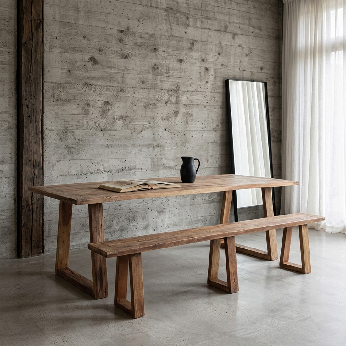 Stół do jadalni z drewna tekowego Farmwood 240 cm Raw Materials