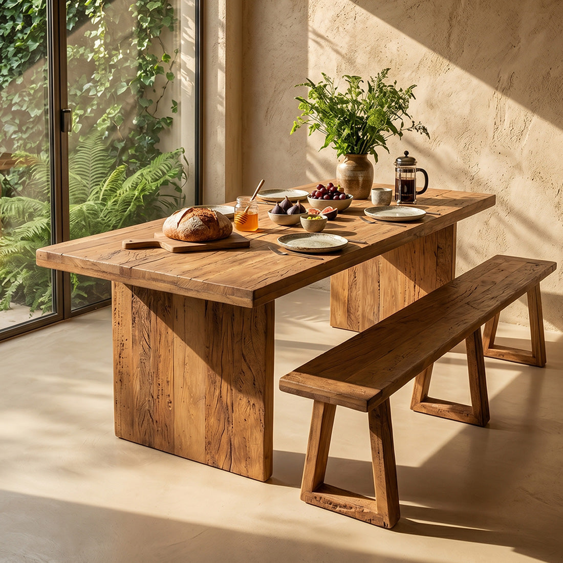 Stół do jadalni Farmwood Waterfall - 240cm Surowe materiały