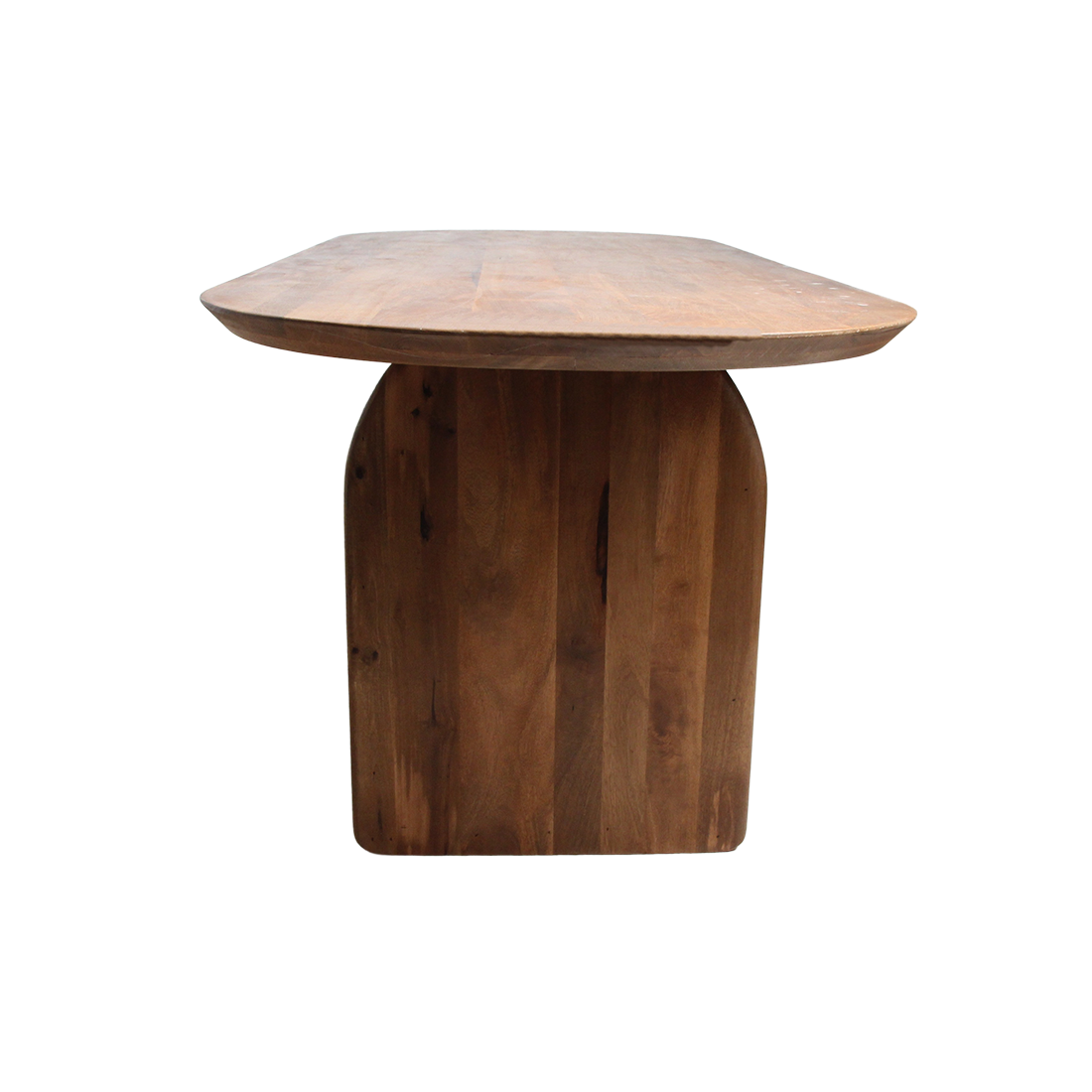 Stół do jadalni Bullnose Mix Brązowy 180cm Raw Materials