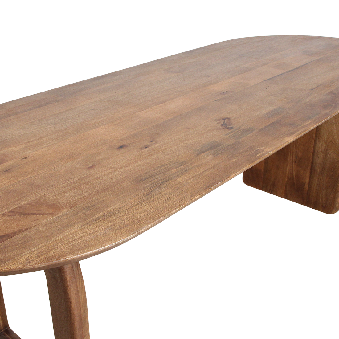 Stół do jadalni Bullnose Mix Brązowy 180cm Raw Materials