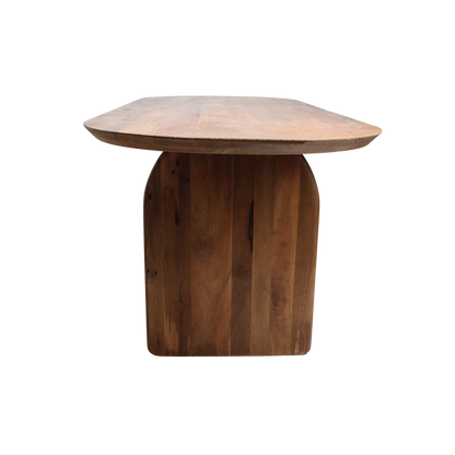 Stół do jadalni Bullnose Mix brązowy 240 cm Raw Materials
