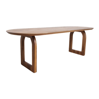Stół do jadalni Bullnose Open Brązowy 240cm Raw Materials