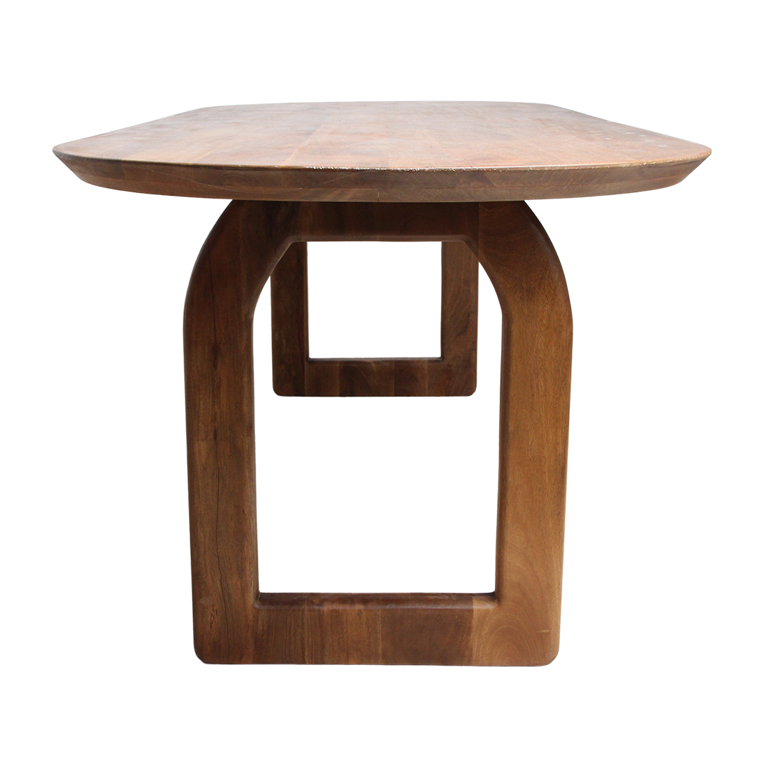 Stół do jadalni Bullnose Open Brązowy 240cm Raw Materials