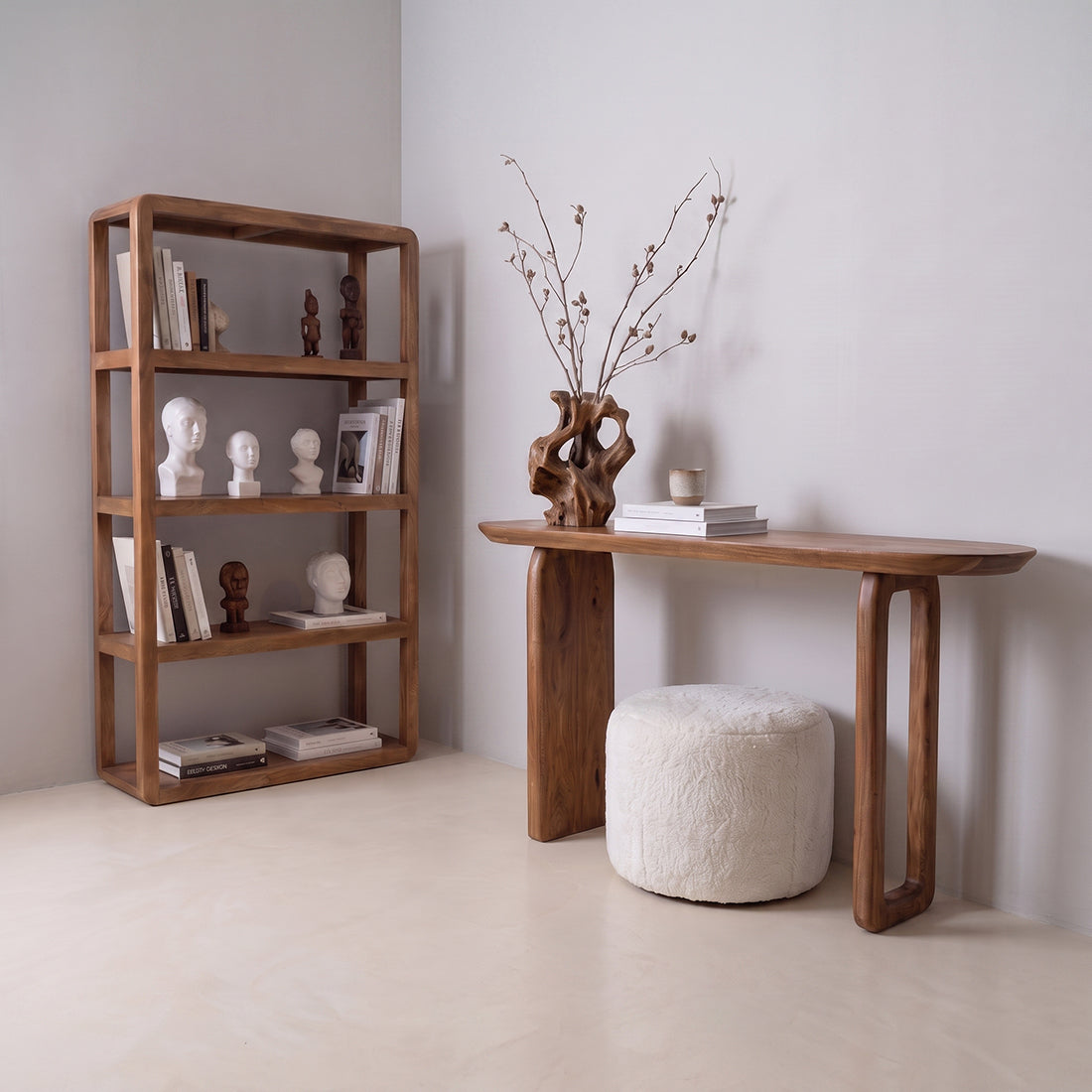 Brązowa konsola Bullnose Raw Materials