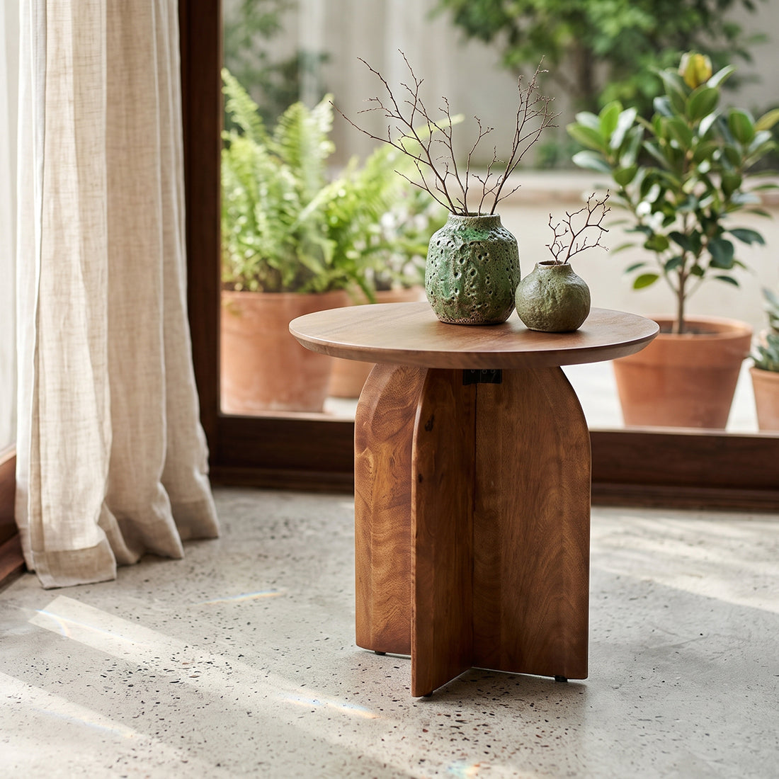 Stolik pomocniczy Bullnose 50cm Surowce
