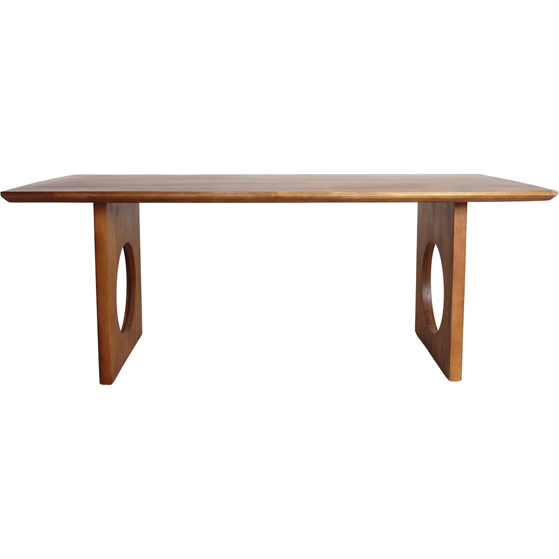 Stół do jadalni Bullnose Chamfered Loop z drewna mango 180 cm Raw Materials