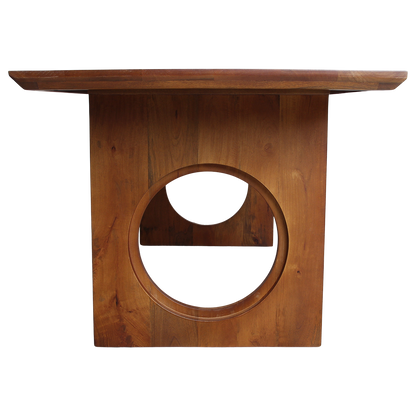 Stół do jadalni Bullnose Chamfered Loop z drewna mango 180 cm Raw Materials