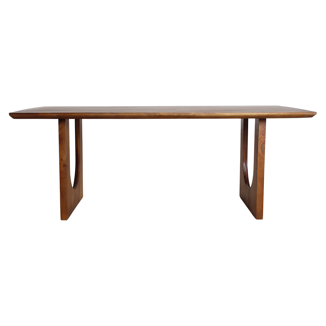 Stół do jadalni Bullnose Chamfered Arch z drewna mango 240 cm Raw Materials