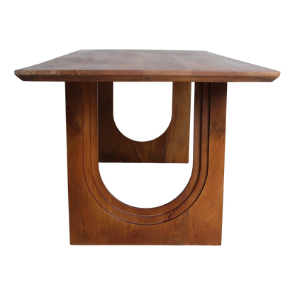 Stół do jadalni Bullnose Chamfered Arch z drewna mango 240 cm Raw Materials