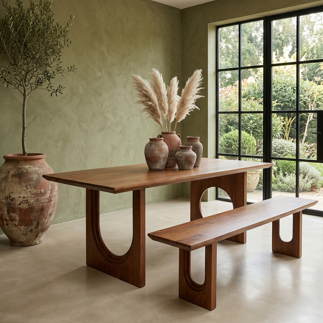 Stół do jadalni Bullnose Chamfered Mix Drewno mango 240cm Surowce