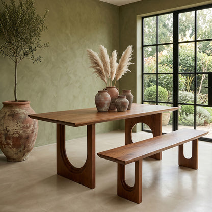 Stół do jadalni Bullnose Chamfered Mix Drewno mango 240cm Surowce