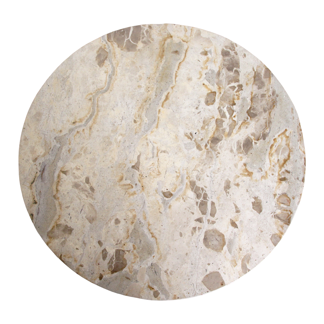 Marmurowy stolik pomocniczy Créme - 50x50x50 cm Surowce