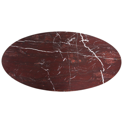 Owalny stolik kawowy marmurowy „Cherry” Raw Materials