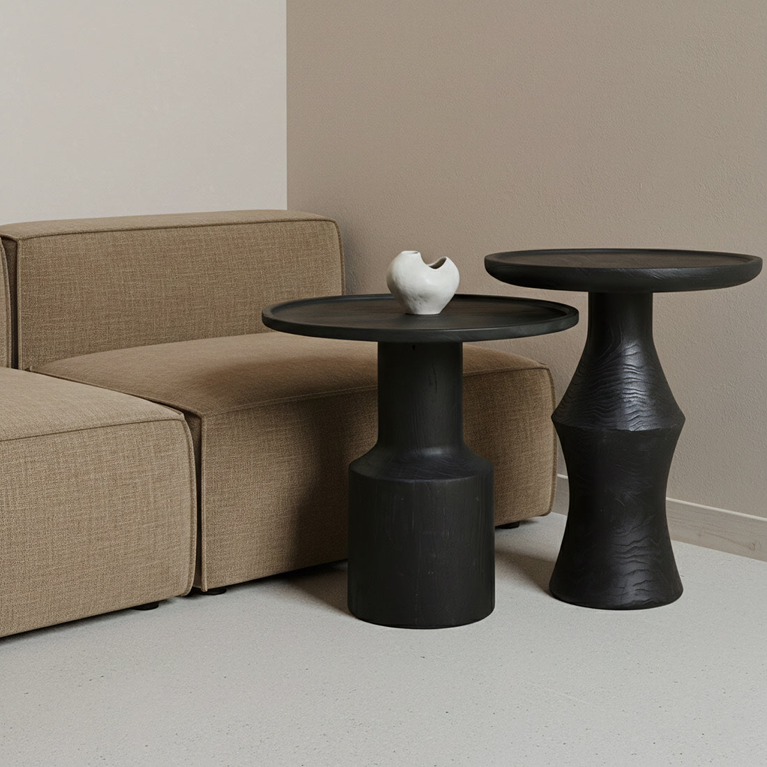 Stolik pomocniczy Nero Midnight Raw Materials