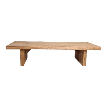 Stolik kawowy z drewna tekowego prostokątny FSC-recycled Raw Materials