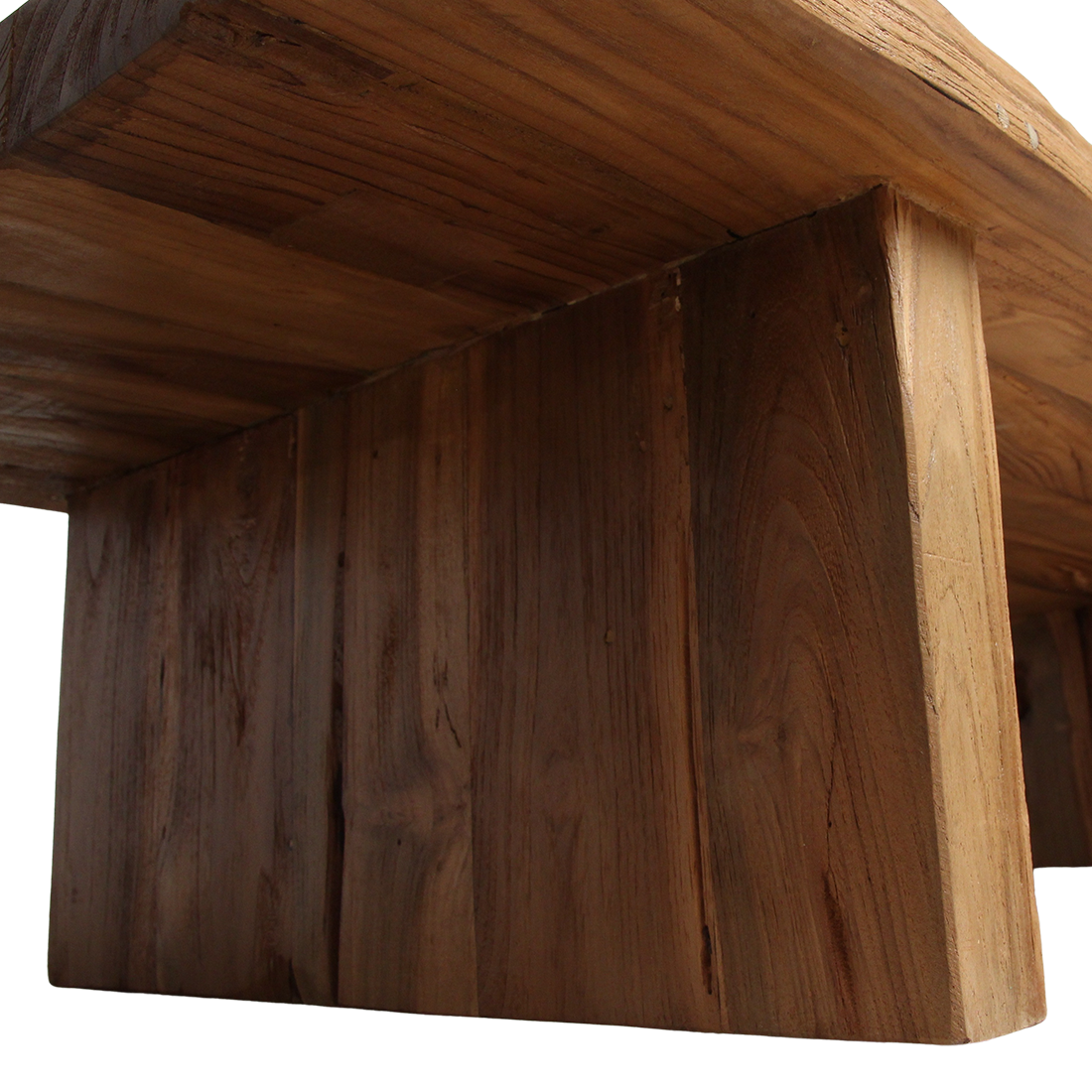 Stolik kawowy z drewna tekowego prostokątny FSC-recycled Raw Materials