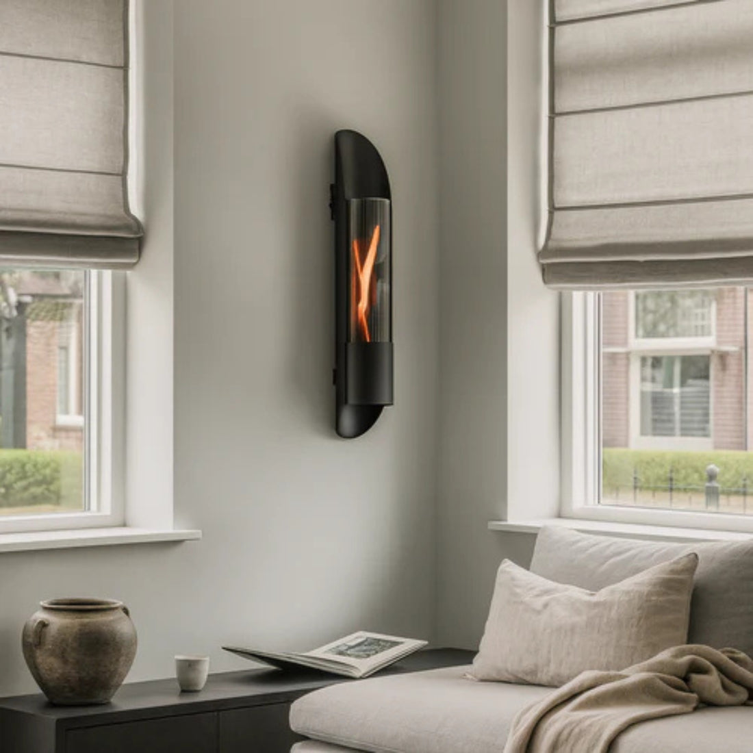 Kominek ścienny Cycloflame Wall Czarny Tenderflame