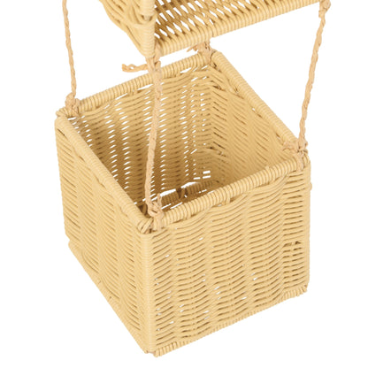 Haczyk ścienny Balon na ogrzanie powietrza z tworzywa sztucznego, naturalny, J-Line