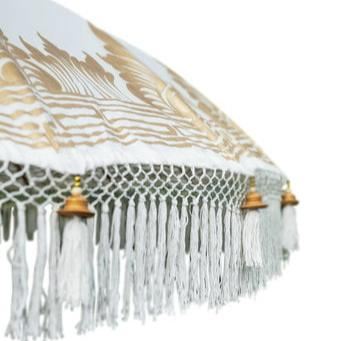 Bali Parasol - Half Goud Créme -180cm - Parasol - Todo Bien - livinglovely.nl