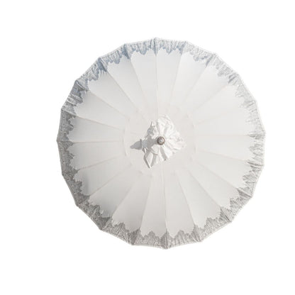 Bali Parasol - Half Zilver Crème - 180cm - Parasol - Todo Bien - livinglovely.nl
