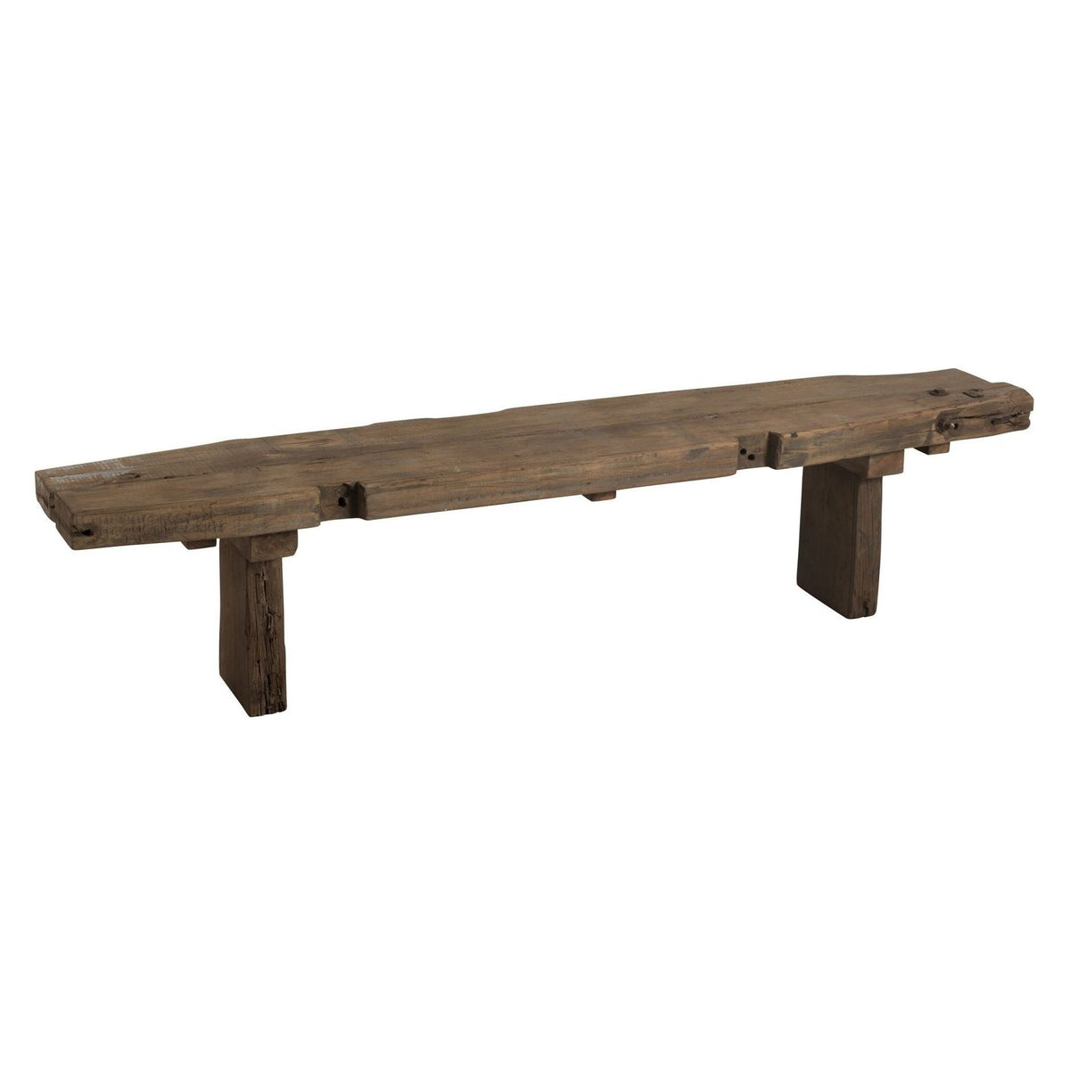 Sofa Rough z drewna z recyklingu, brązowa, J-Line