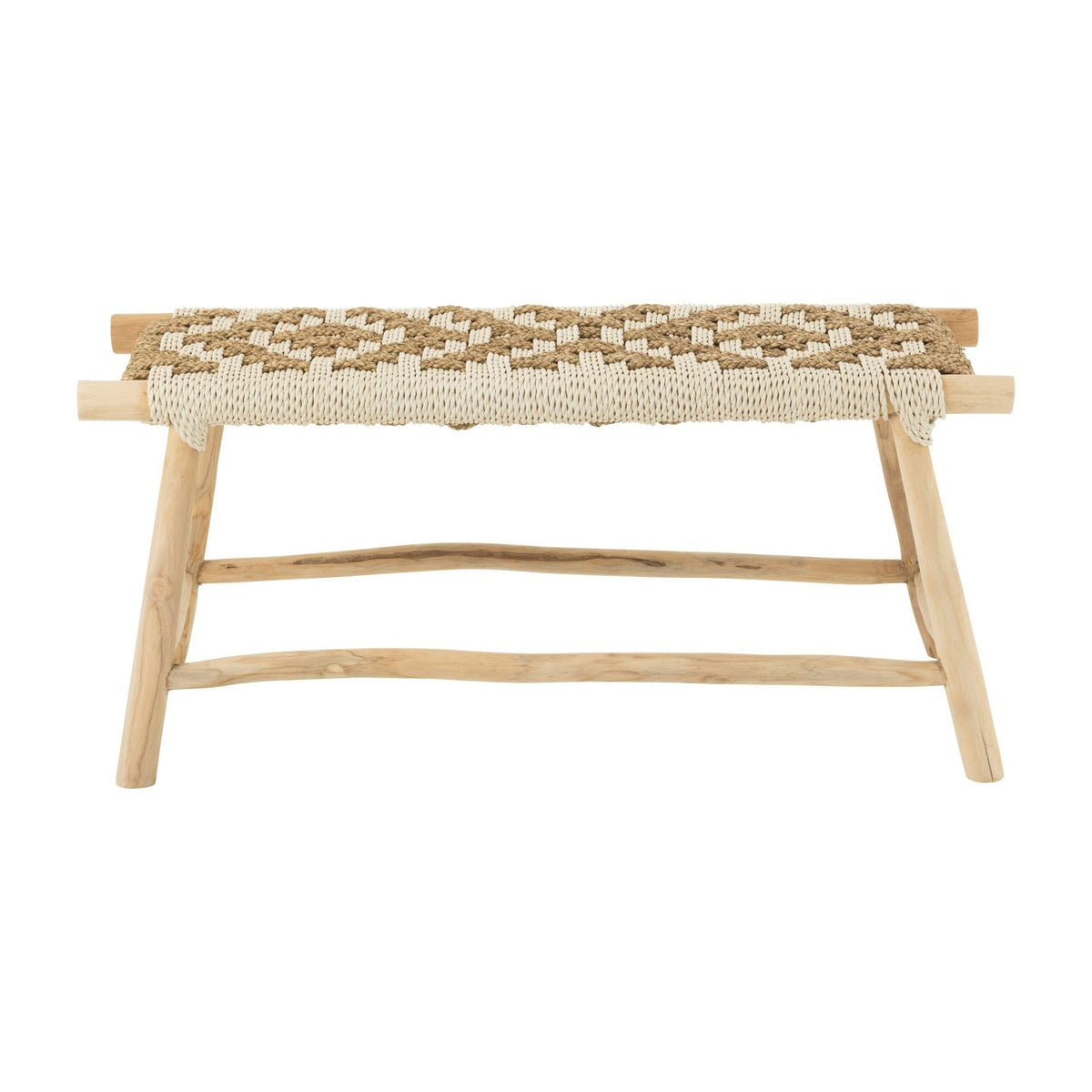 Sofa Waverly Teak/Słoma Morska Naturalna/Biała J-Line