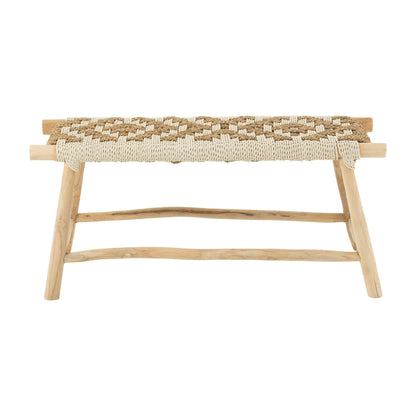 Sofa Waverly Teak/Słoma Morska Naturalna/Biała J-Line