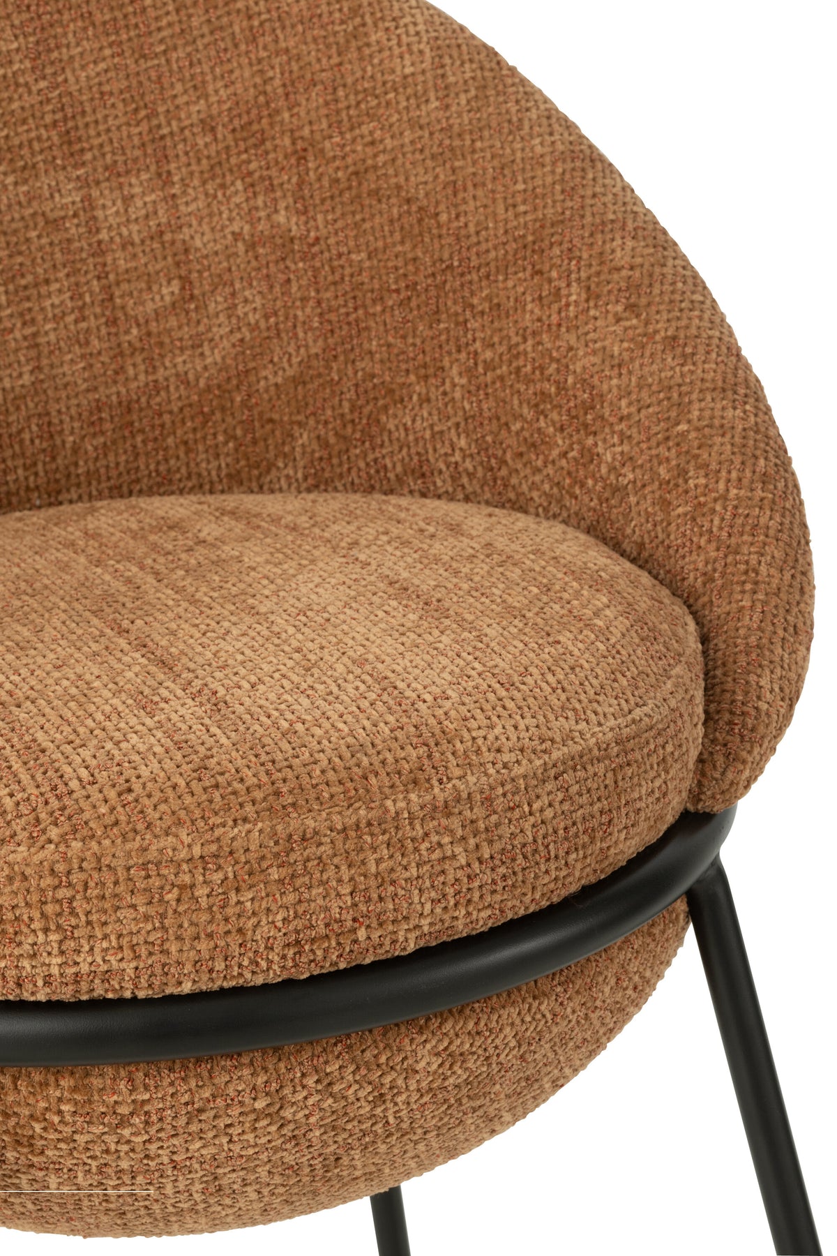 Barkruk Napoli Terracotta- J-Line - Barkruk - J-Line - livinglovely.nl