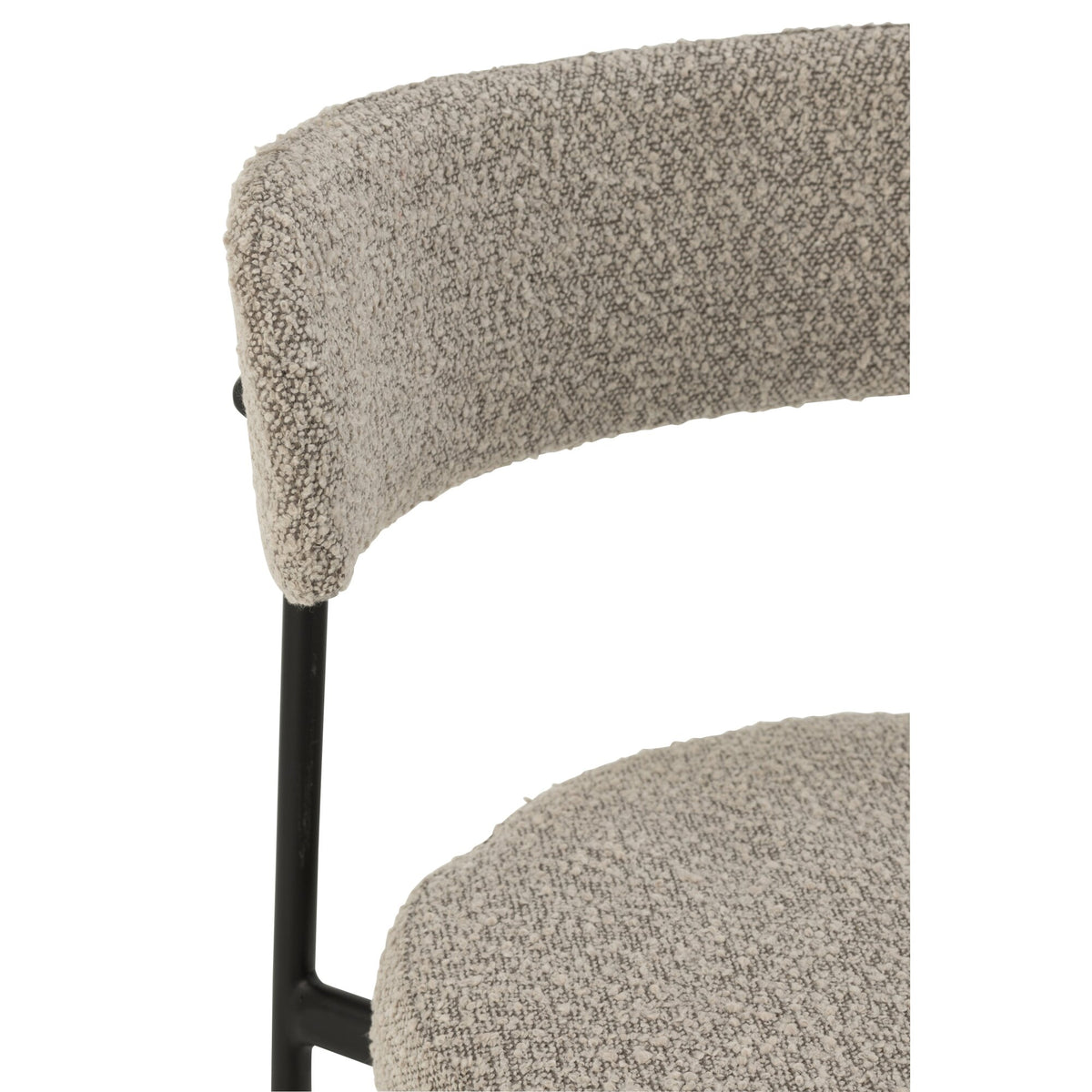 Hokera Boucle Sklejka/Poliester Szary/Czarny J-Line